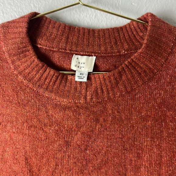 A New Day Orange Dolman Sleeve Sweater - Picture 2 of 5